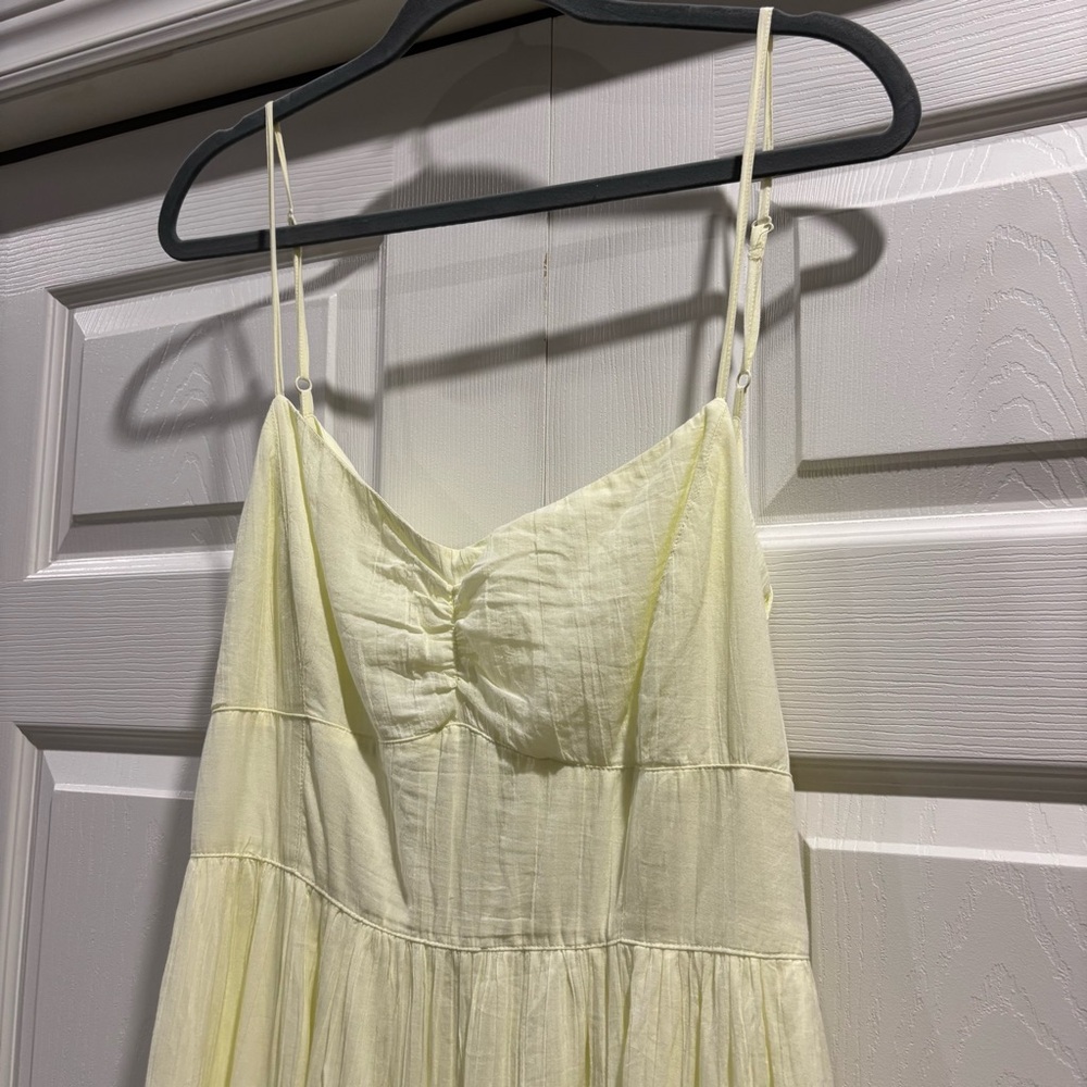 American Eagle Outfitters Light Yellow Maxi Dress